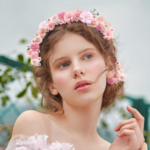 LILIS 45 Adet Pembe Küçük Rattan Yapay Çiçek Başları-Suni <span class=keywords><strong>Mini</strong></span> Gül/Papatya Çok Renkli Yuvarlak Çiçekler - Product Image 3