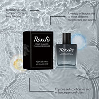 Roxeli Cologne pour homme à label privé, longue durée, bleu clair, bois océanique, parfum naturel, vaporisateur