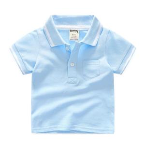 从中国批量购买棉质男童印花儿童马球t恤批发服装 - Product Image 1