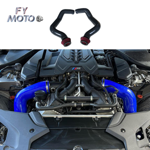 Kit de manguera negra de inducción de aire frío de admisión para BMW M8 M5 F90 F91 F92 F93 6ply 7MM de espesor - Product Image 2