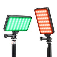 T140RGB lampu fotografi foto saku Mini lampu Video Led isi ulang cahaya portabel untuk kamera siaran langsung Vlog