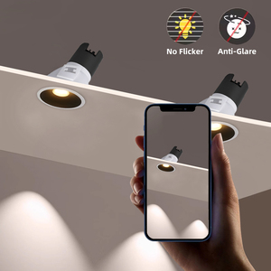 Tiết kiệm năng lượng và tiết kiệm năng lượng Dimmable nhúng Ống Spotlight cắt ra 75 85mm Nhôm 12W LED trần downlight vuông - Product Image 2