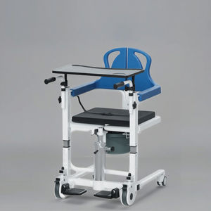 Chaise de transfert médical Siège de transport des patients Siège de commode réglable en hauteur Fauteuil roulant Chaise pour handicapés - Product Image 2