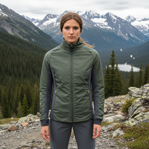 OVINDOLI-Chaqueta Híbrida Suave para Mujer, Impermeable, a Prueba de Viento, Cuello Levantado, Cremallera, Acolchado de Poliéster y Nailon, Talla XL - Product Image 3