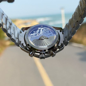 Orologio Meccanico Automatico da <span class=keywords><strong>Uomo</strong></span> di Lusso, Edizione Limitata, con Ghiera in Acciaio, Sportivo, Impermeabile e Luminoso - Product Image 3