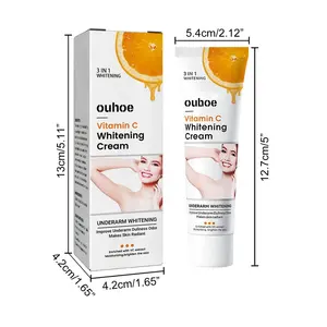 Crème éclaircissante hydratante à la vitamine C Crèmes blanchissantes pour les aisselles Crème blanchissante Crème hydratante pour peaux foncées Genoux - Product Image 6