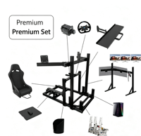 Support de montage multi-écrans en profilé aluminium série 6063 4080, support triple écran DIY Sim