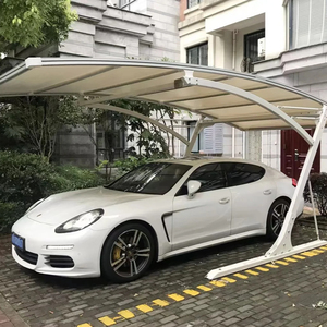 Abri d'auto simple en aluminium de luxe beau toit arqué extérieur étanche Garage abri de <span class=keywords><strong>stationnement</strong></span> cadre en métal auvent de voiture privée - Product Image 1
