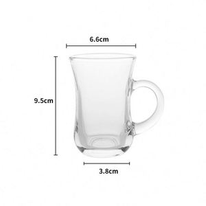 Tasse à thé ou à vin Kung Fu moderne en verre simple avec marquage à chaud, petite capacité, logo personnalisé, qualité supérieure pour usage domestique ou hôtelier - Product Image 6