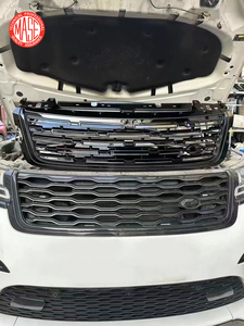 Rejilla delantera de coche CZJF para Land Rover Range Rover <span class=keywords><strong>Velar</strong></span> <span class=keywords><strong>2017</strong></span> 2018 2019 2020 2021 2022 2023 2024 negro brillante OEM accesorios para automóviles - Product Image 3