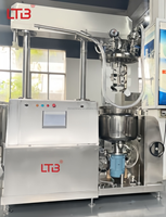 Acier inoxydable Pommade Cosmétique Crème Pâte Crème Solaire Sauce Mayonnaise Chauffage Vide Homogénéisateur Mélangeur Mélangeur Machine