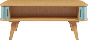Combohome - <span class=keywords><strong>Mesa</strong></span> Auxiliar <span class=keywords><strong>de</strong></span> Bambú <span class=keywords><strong>de</strong></span> Madera Maciza al por Mayor, con Esquinas Redondeadas y Compartimentos Cerrados, <span class=keywords><strong>Mesa</strong></span> <span class=keywords><strong>de</strong></span> <span class=keywords><strong>Centro</strong></span> <span class=keywords><strong>de</strong></span> Bambú - Product Image 4