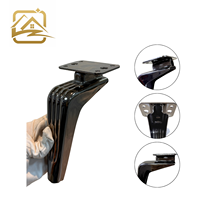 Pieds de meubles professionnels en fer chromé or noir robustes pour canapé, table basse, meuble TV - Design moderne pour salon et cuisine