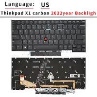Teclado US/RU para Lenovo ThinkPad X1 Carbon Gen2/3/4/5/6/7/8/9/10/11/12/13 3rd 4/5/6/7/8/9/10/11/12/13th con retroiluminación