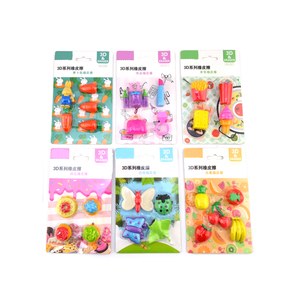Cục Tẩy Thực Phẩm Hình Trái Cây Ngón Tay <span class=keywords><strong>3d</strong></span> Lạ Mắt Sáng Tạo Dễ Thương Bộ Cục Tẩy Nhiều Màu Sắc Và Hình Dạng Cho Trẻ Em - Product Image 5