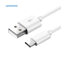 Câble de Charge USB C 30cm Type C câble de Charge 2 cœurs Mobile 1A câble d'alimentation court