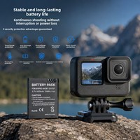 Compatible avec les caméras d'action Hero 2 et Hero 3, batterie Li-ion AHDBT-201/301 (noire) pour les modèles de 3e génération