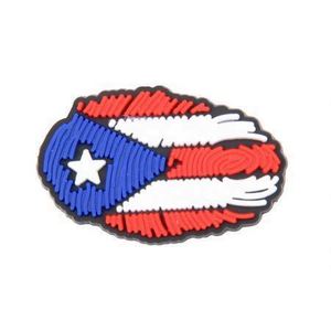 Breloques personnalisées drapeau de Porto Rico, style mexicain, décoration alimentaire, breloques pour chaussures, breloques dominicaines pour sabots, accessoires - Product Image 5