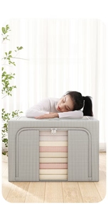 Oxford Vải Lưu Trữ Túi Đôi Tầng Hộ Gia Đình Lớn Quần Áo Lưu Trữ Với Chăn Gấp Lưu Trữ Cho Theo Mùa Di Chuyển - Product Image 3