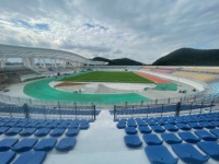Système de sièges rétractables pour gradins sportifs, chaises de stade à dossier bas, sièges moulés par soufflage