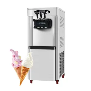 25-28L/h 3 flavor soft ice cream maker machine commercial soft serve ice cream machine creme glacee