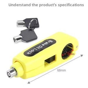 Candado Antirrobo para Bicicleta Eléctrica, Candado Portátil para Manillar de Bicicleta, Candado para Ciclismo en Carretera, para <span class=keywords><strong>Scooter</strong></span> y Motocicleta - Product Image 4
