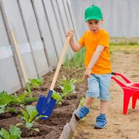 Unicornio resistente Real niños de madera de 70 pulgadas jardinería herramienta para las manos pequeñas de niño y niña