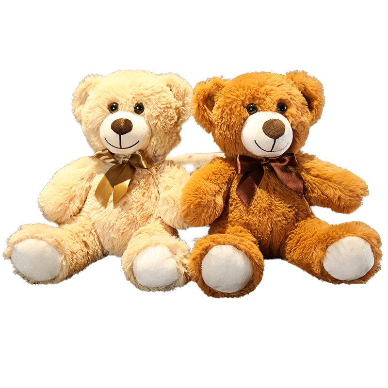 Lindo peluche de peluche oso gris venta al por mayor disponible