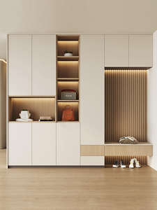 Meuble à chaussures JINGSHUN ultra-fin en bois moderne, certifié CE, réglable, anti-poussière, rangement personnalisé pour la maison - Product Image 3