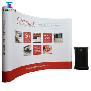TianLang imagen personalizada portátil 3*3M Venta caliente exposición barata que muestra promoción soporte de pancarta de exhibición emergente recto - Product Image 3