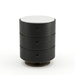Homely Rustic‑Flavor Solid Timber <b>Bedside</b> Chest for Country‑Style Household Bedroom Indoor Daily <b>Storage</b> Application - Product Image 2