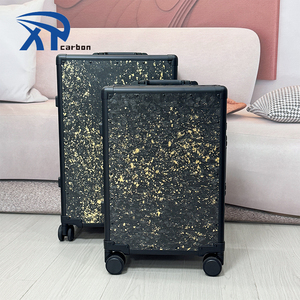 <strong>Ultra</strong> <strong>Light</strong> 24'' Gold Forged Carbon Fiber <strong>Suitcase</strong> Carbon Fiber Pattern <strong>Suitcase</strong> - Product Image 2