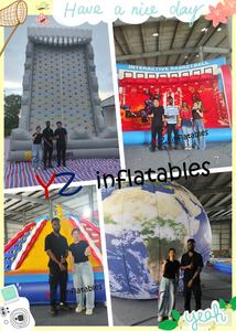 Muro de Escalada Inflable Gigante con Tobogán Doble, Obstáculo Inflable de PVC de 0.55mm, Juego de Obstáculos Inflables para Niños - Product Image 6