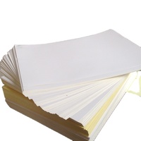Papier auto-adhésif blanc pour colle chaude, 500 pièces, autocollant, pâte de bois, papier revêtu, Semi-brillant, de Silicone vierge, 80gsm