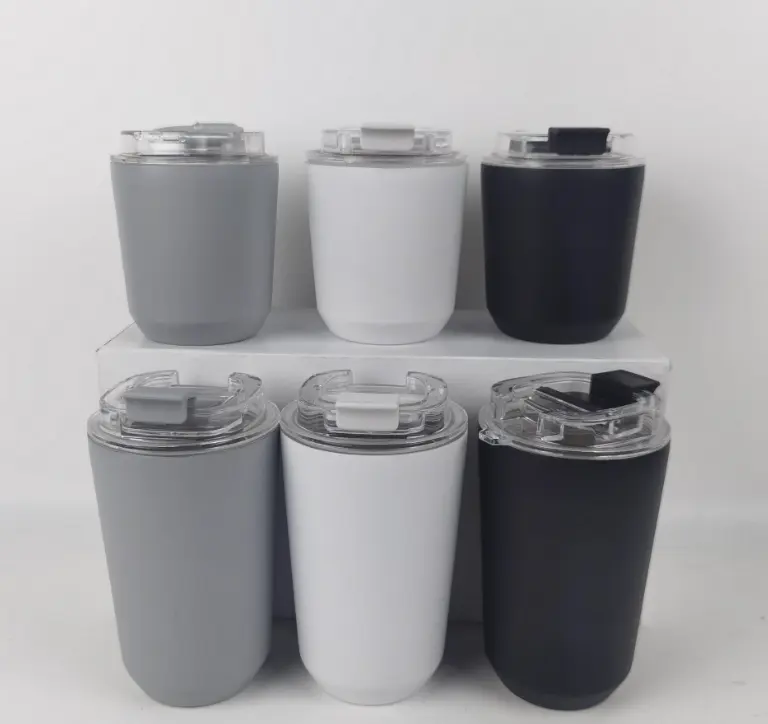 New arrival exclusive patented style eco friendly no BPA 8/12oz vacuum coffee tumbler with lock lid suitable for coffee shops