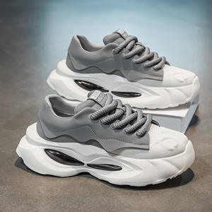 Chaussures pour hommes Printemps Automne Hiver Nouvelle Mode Polyvalentes Tendance Décontractées Respirantes Antidérapantes Résistantes à l'usure Style Jeunesse Niche Semelles Épaisses - Product Image 1