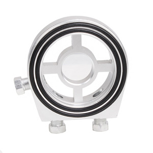 Adaptador de Enfriador de Aceite de Aleación de Aluminio Azul Rojo Plateado Morado para Mejora y Reequipamiento Automotriz OSA007 - Product Image 4