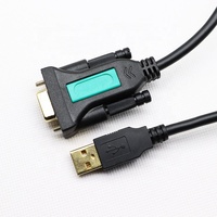 Puerto serie USB Cable de descarga USB2.0 a RS232 Serial DB9pin Cable convertidor macho Cable de datos de impresora FTDI PL232Chip