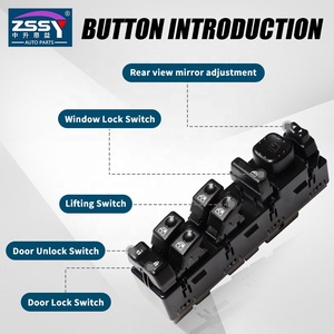 Regulador de elevación delantera izquierda 15883429, interruptor elevador de ventanilla eléctrica para coche, interruptor regulador de Ventanilla de coche para Hummer H2 2003-2006 - Product Image 2