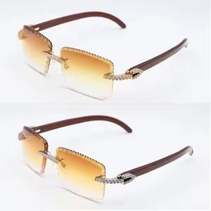 Unisex Eyeglasses Studded With Moissanite Diamonds Ideal <b>for</b> Everyday Wear unique Designer Luxury Sunglasses - Product Image 4