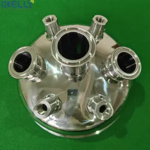 Tapa de cúpula de abrazadera triple de 8 pulgadas con uso de abrazadera triple para extractor de circuito cerrado