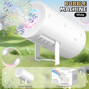 เครื่องทำฟองสบู่พลาสติกอัตโนมัติสำหรับกลางแจ้ง พร้อมไฟ LED สีสันสดใส อุปกรณ์ประกอบฉากถ่ายรูปสำหรับงานปาร์ตี้ ของเล่นเด็ก ประหยัดพลังงานและใช้งานง่าย - Product Image 2