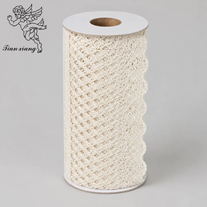 Ribete de encaje de algodón y poliéster blanco de doble cara, listo para coser, estilo europeo/americano, textil funerario, venta al por mayor - Product Image 3