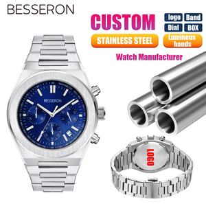 Relojes de Cuarzo de Lujo para Hombre 2026, Espejo de Zafiro Personalizado, Acero Inoxidable, Reloj de Cuarzo Masculino, Estilo Japonés para Negocios - Product Image 1