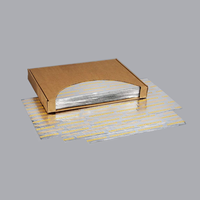 Papier d'emballage alvéolé personnalisé de 12 et 14 pouces, papier d'emballage alvéolé pour hamburgers, feuille de papier aluminium pour aliments
