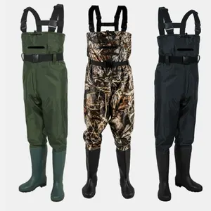 Auerka Jagd PVC Männlich Kapuzenmantel wasserdicht Fliegefischerei Wader mit Boot