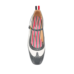 Tacchi robusti in pelle ampia vestibilità taglie forti fibbia Sexy punta quadrata Design intrecciato Laser bocca bassa eleganti scarpe Mary Janes - Product Image 3