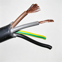 Câble d'alimentation flexible RVV 2-10 conducteurs en cuivre pur toronné, isolation PVC, IP65, 300V/220V, pour usage en bâtiment, marque OEM