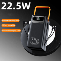 Tendance : Station d'alimentation portable 22,5 W à charge ultra-rapide, haute capacité 80000 mAh avec deux câbles et 4 sorties USB Type C