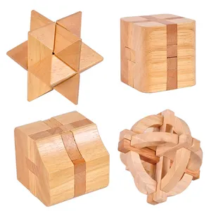 Teka-teki Jigsaw Puzzle Kayu Buatan Tangan Anak-anak